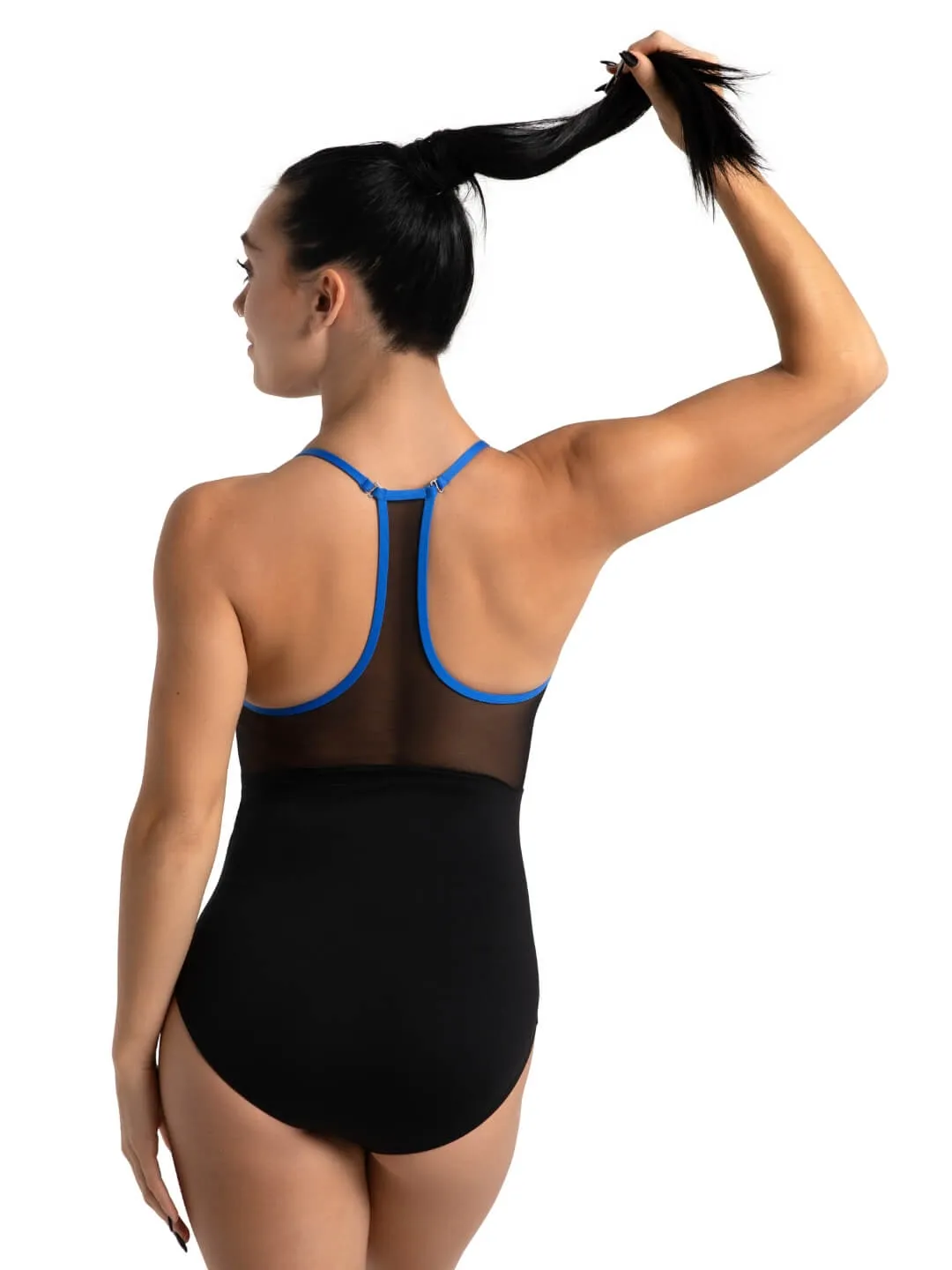 12017W Mesh Back Halter Leotard* (FINAL SALE)