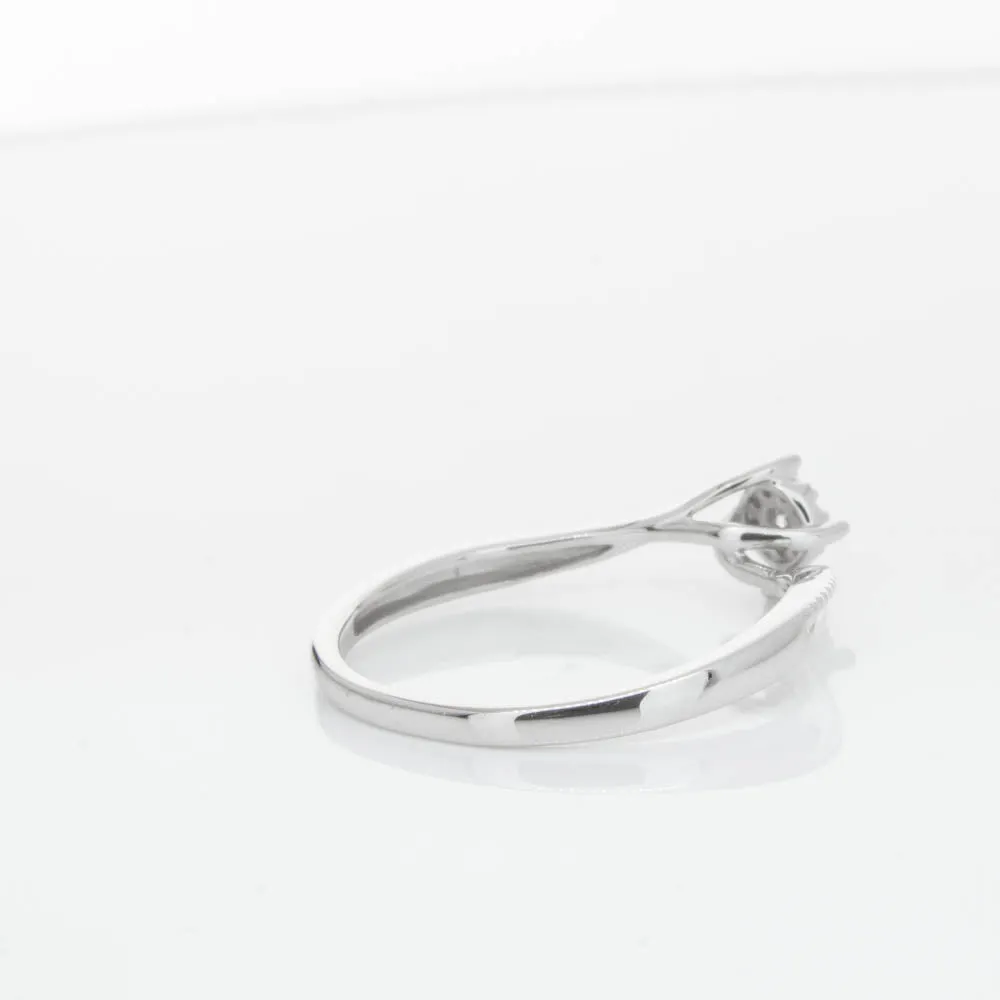 14ct White Gold Diamond Tango Ring