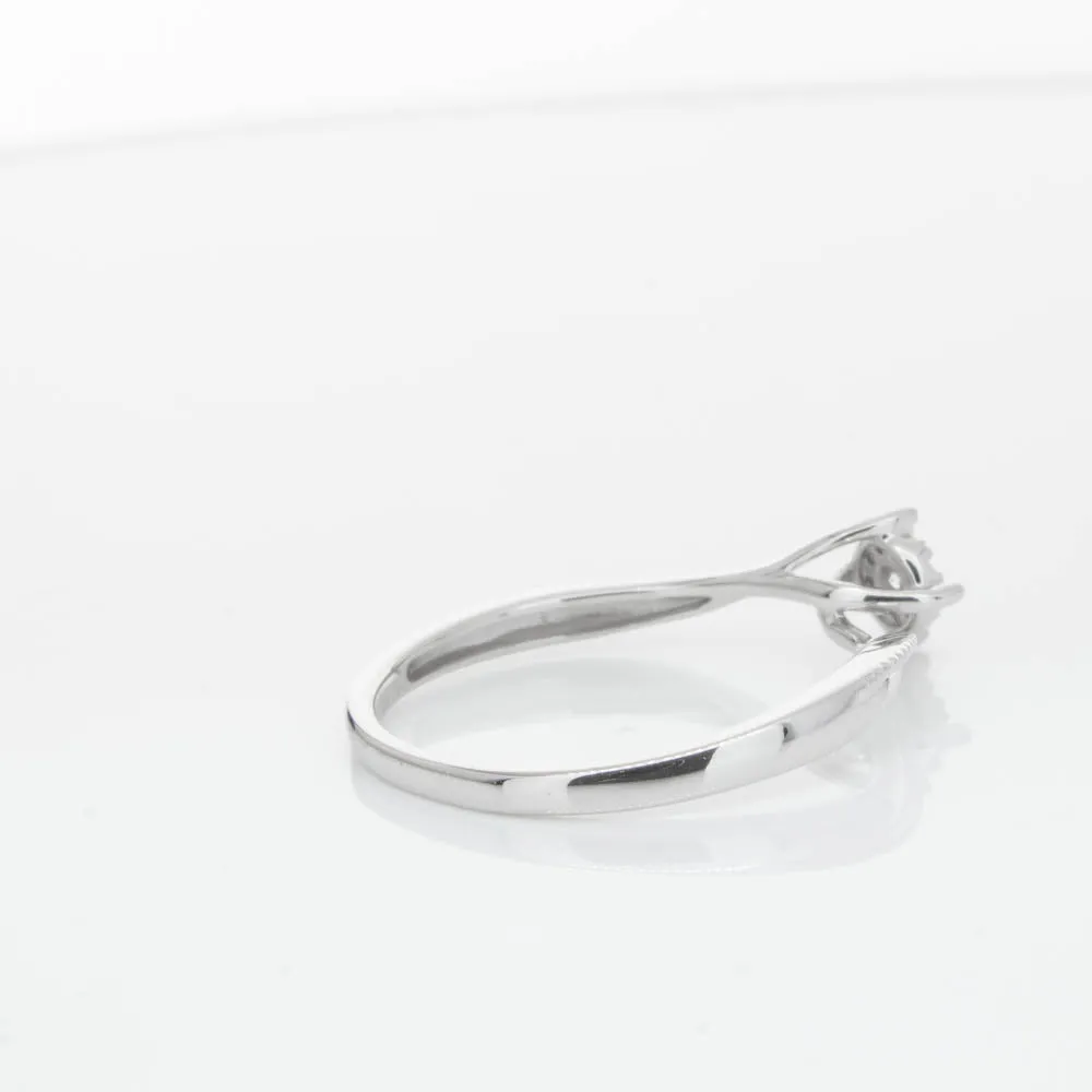 14ct White Gold Diamond Tango Ring