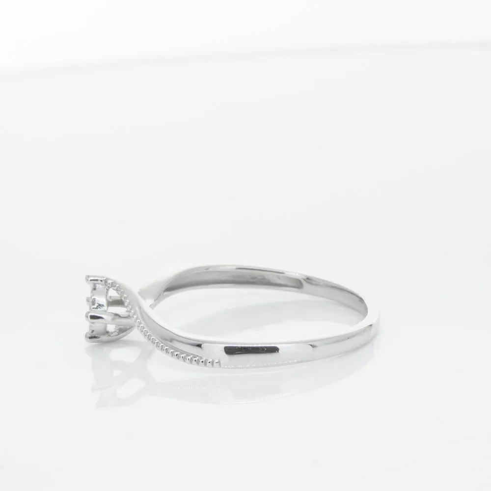 14ct White Gold Diamond Tango Ring