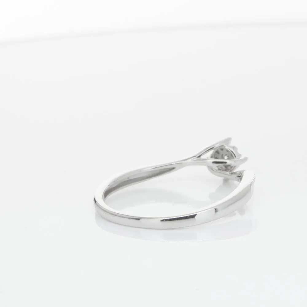 14ct White Gold Diamond Tango Ring