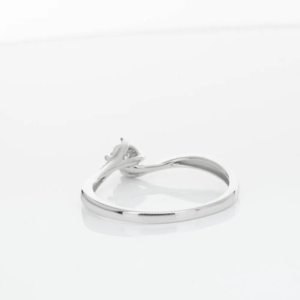 14ct White Gold Diamond Tango Ring