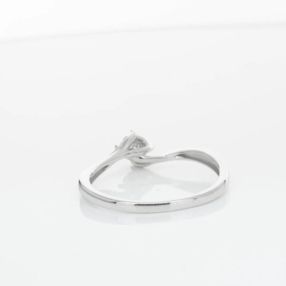 14ct White Gold Diamond Tango Ring