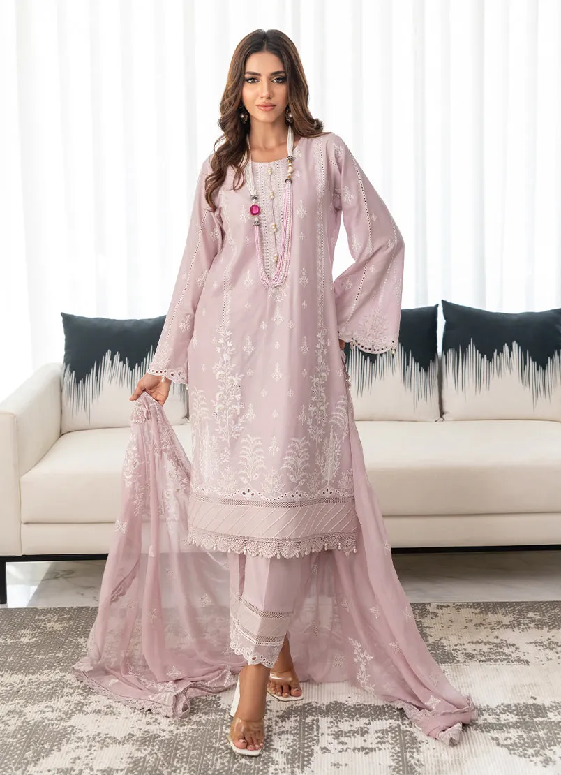 3 Pc Chikankari Lawn Unstitched