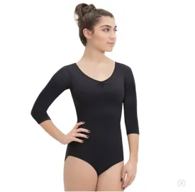 4408 Adult 3/4 Microfiber Leotard