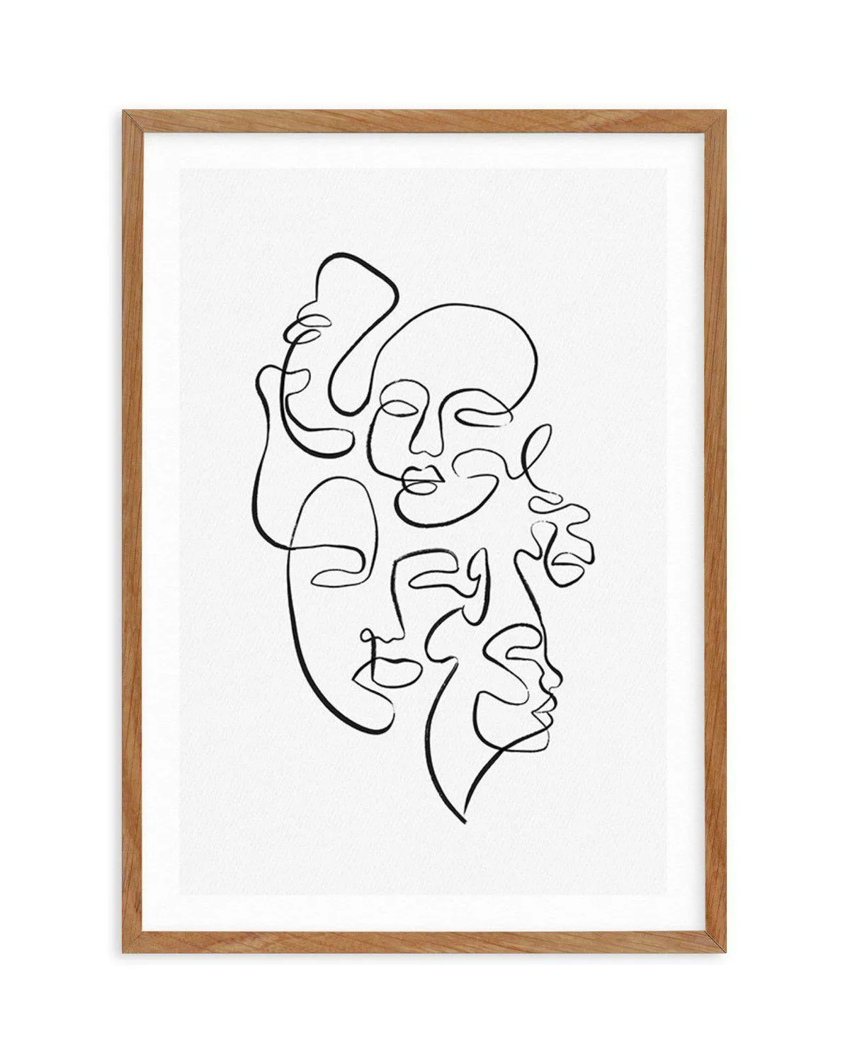 Abstract Faces I | Classic Art Print