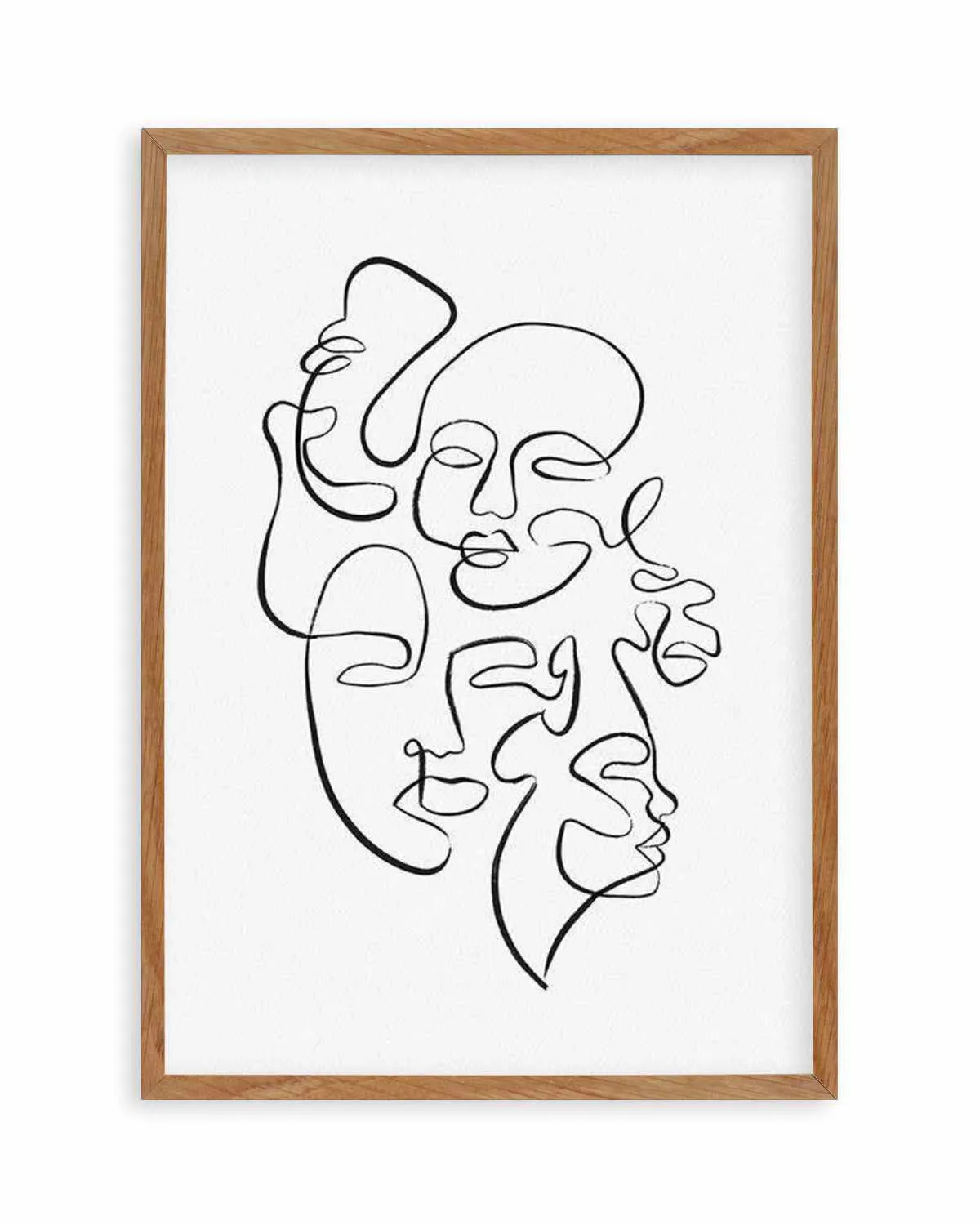 Abstract Faces I | Classic Art Print