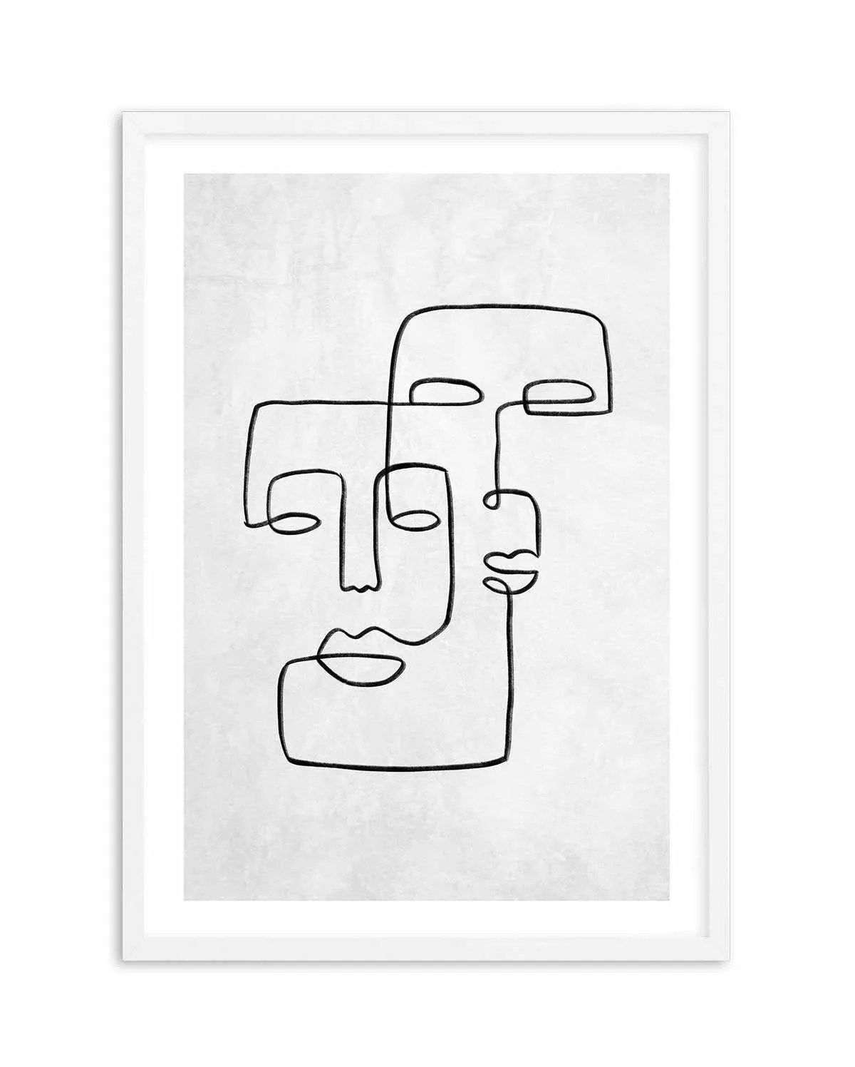 Abstract Faces II | On Concrete Art Print