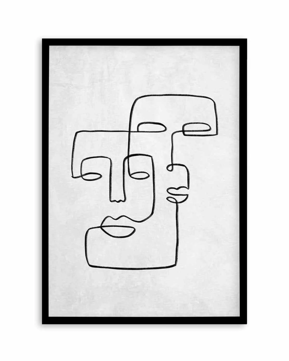 Abstract Faces II | On Concrete Art Print