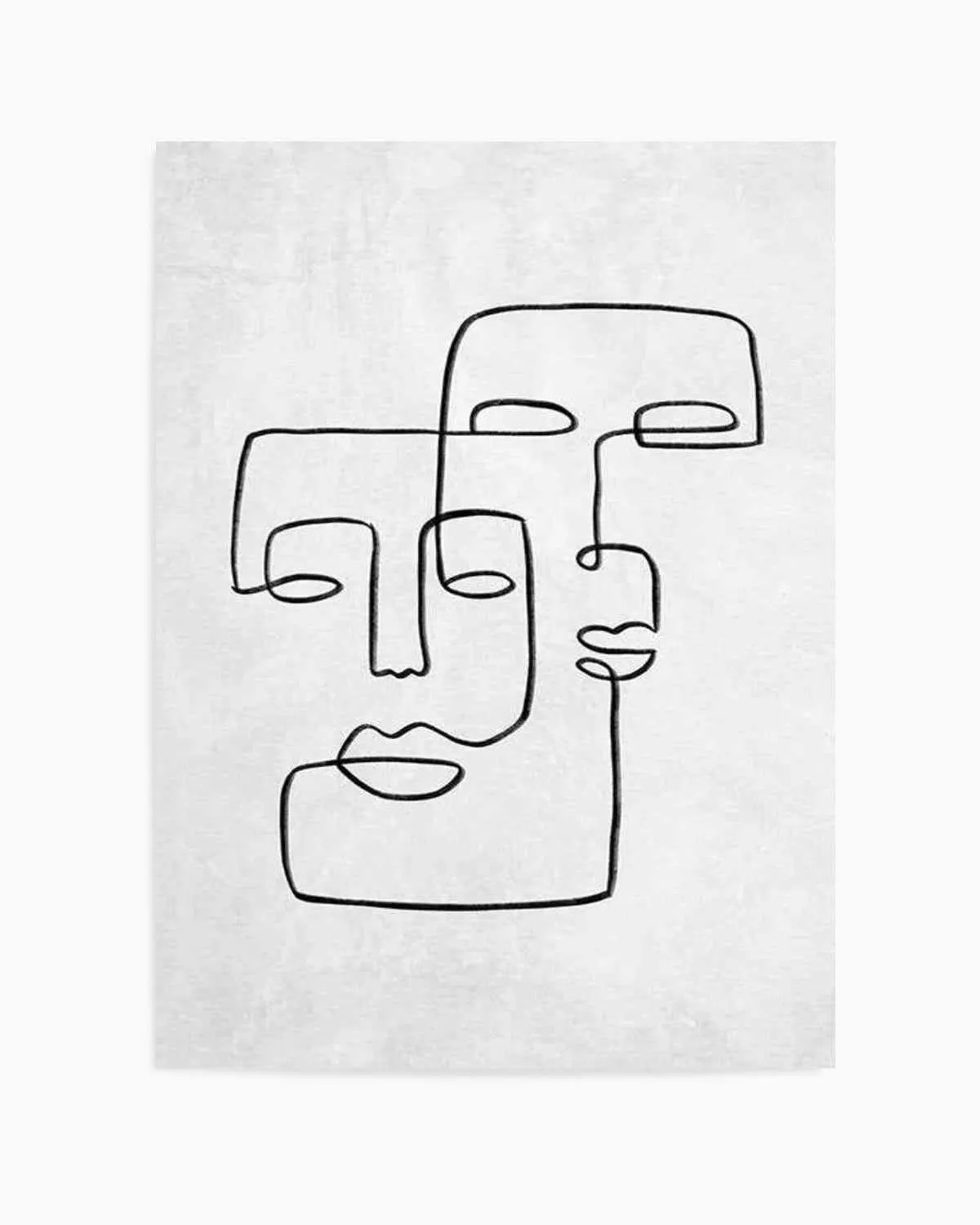 Abstract Faces II | On Concrete Art Print