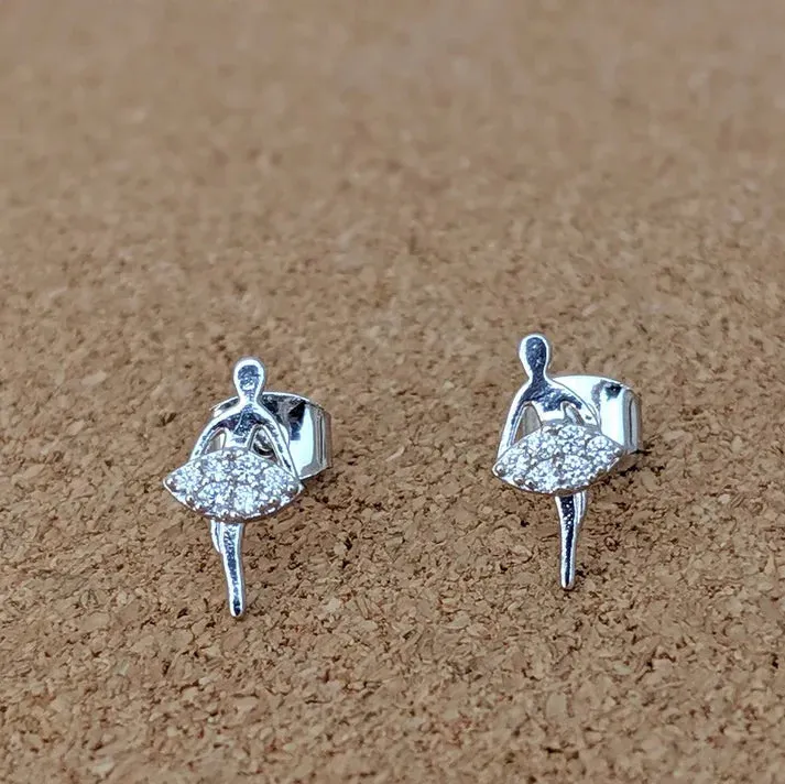 ADS407 Tiny Ballerina Earrings