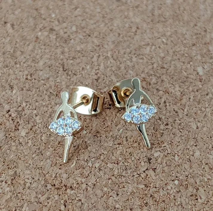 ADS407 Tiny Ballerina Earrings