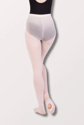 Adult TotalSTRETCH Elastic Waistband Convertible Dance Tights (A31) - Theatrical Pink