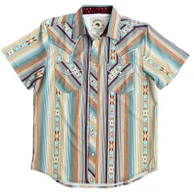 Agave Stripe Short Sleeve Performance Western Shirt