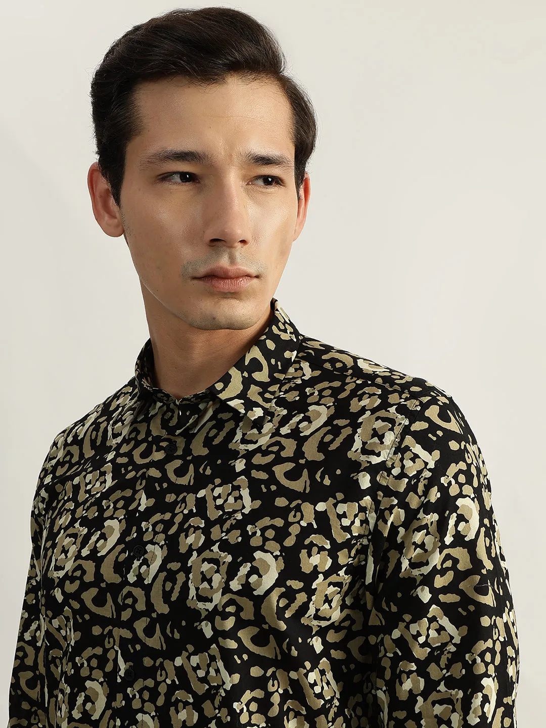 Antony Morato Men Multi Printed Spread Collar Full Sleeves Shirt