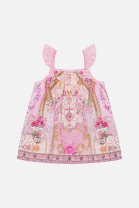 BABIES STRAIGHT NECK DRESS WITH FRILL SLEEVES FRESCO FAIRYTALE