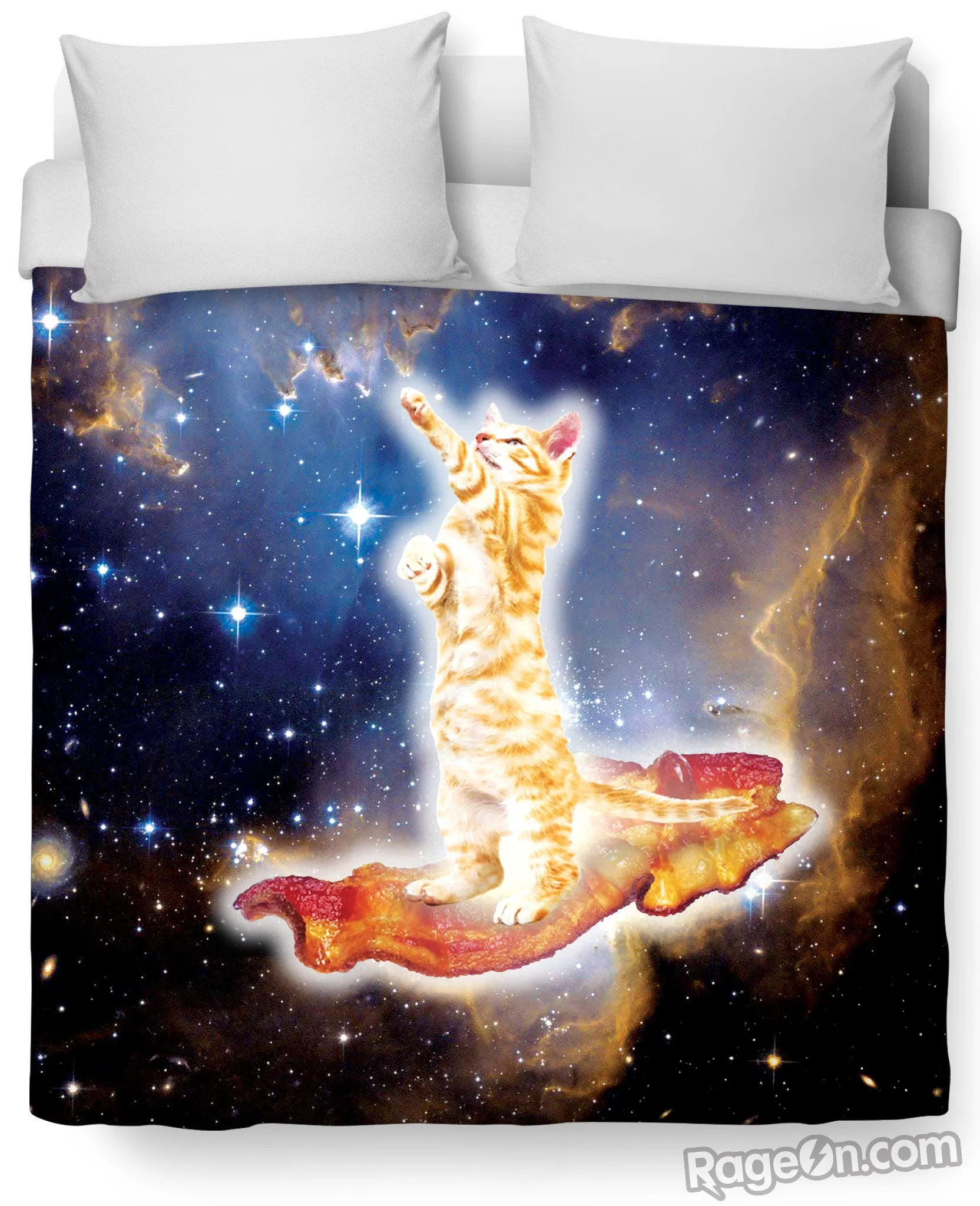 Bacon Cat Duvet Cover