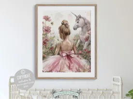 Ballerina Unicorn Nursery Print