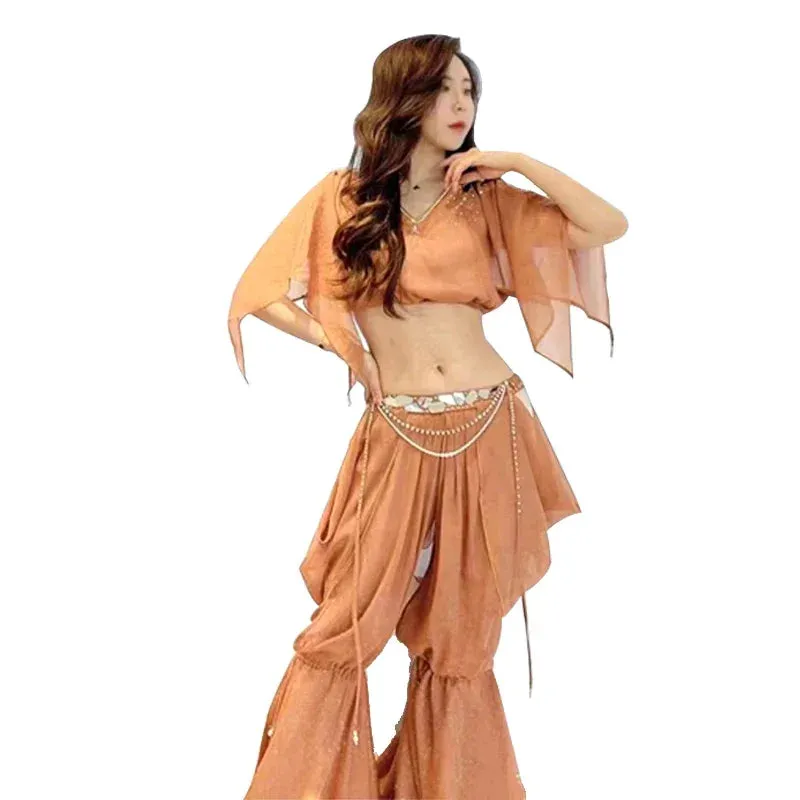 Belly Dance Costume Set for Women Cusomzied Adult Children Belly Dancing Performance Set Top trousers 2pcs Oriental Dance Outfit