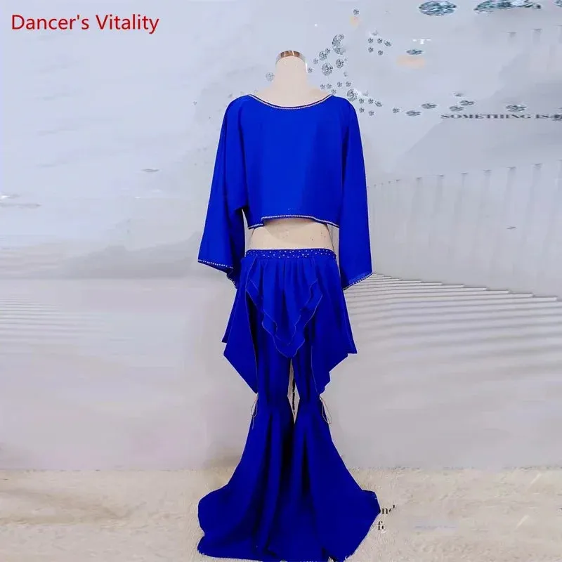 Belly Dance Costume Set for Women Cusomzied Adult Children Belly Dancing Performance Set Top trousers 2pcs Oriental Dance Outfit