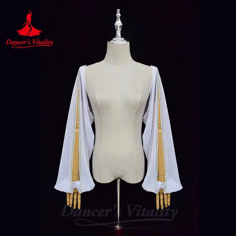 Belly Dance Costume Women Chiffon Long Sleeve Clothing Adult Female Professional Clothes Bellydance Sleeves Coat