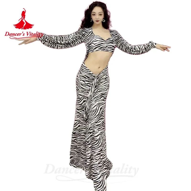 Belly Dance Costumes Set for Women Oriental Winter Long Sleeves Practice Clothes Shaaib Baladi Clothing Skirt Bellydance Outfit