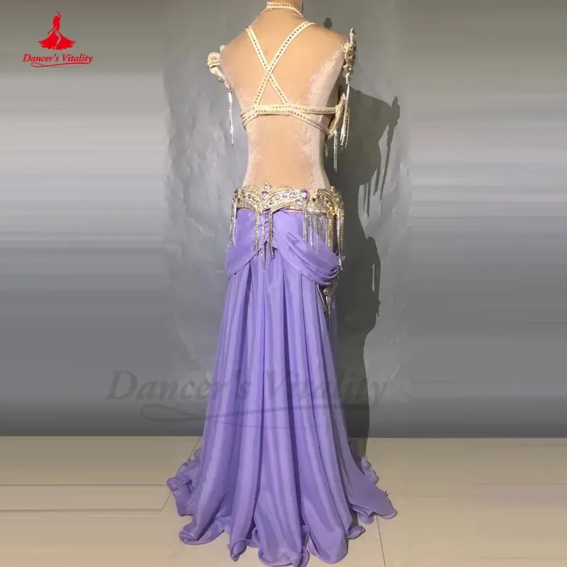 Belly Dance Performance Clothes Customzied Adult Children Bra belt skirt accessories Oriental Belly Dance Competiton Outfit