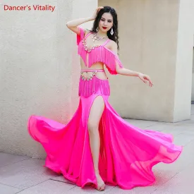 bellydance costume luxory cusomzied belly dancing performance bra long skirt 2pcs women adult children Oriental Dance Clothing