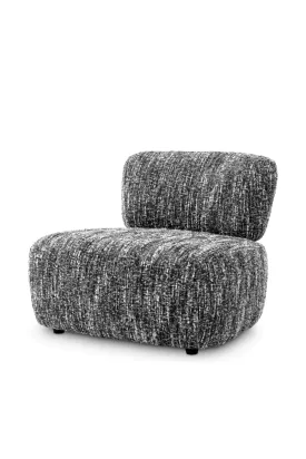 Black & White Boucle Lounge Chair | Eichholtz Leon