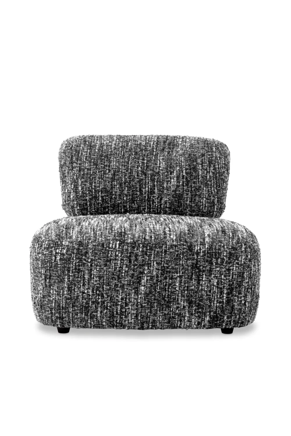 Black & White Boucle Lounge Chair | Eichholtz Leon