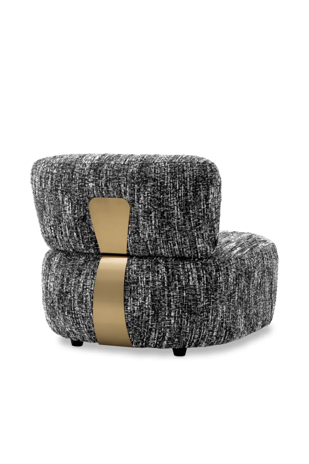 Black & White Boucle Lounge Chair | Eichholtz Leon