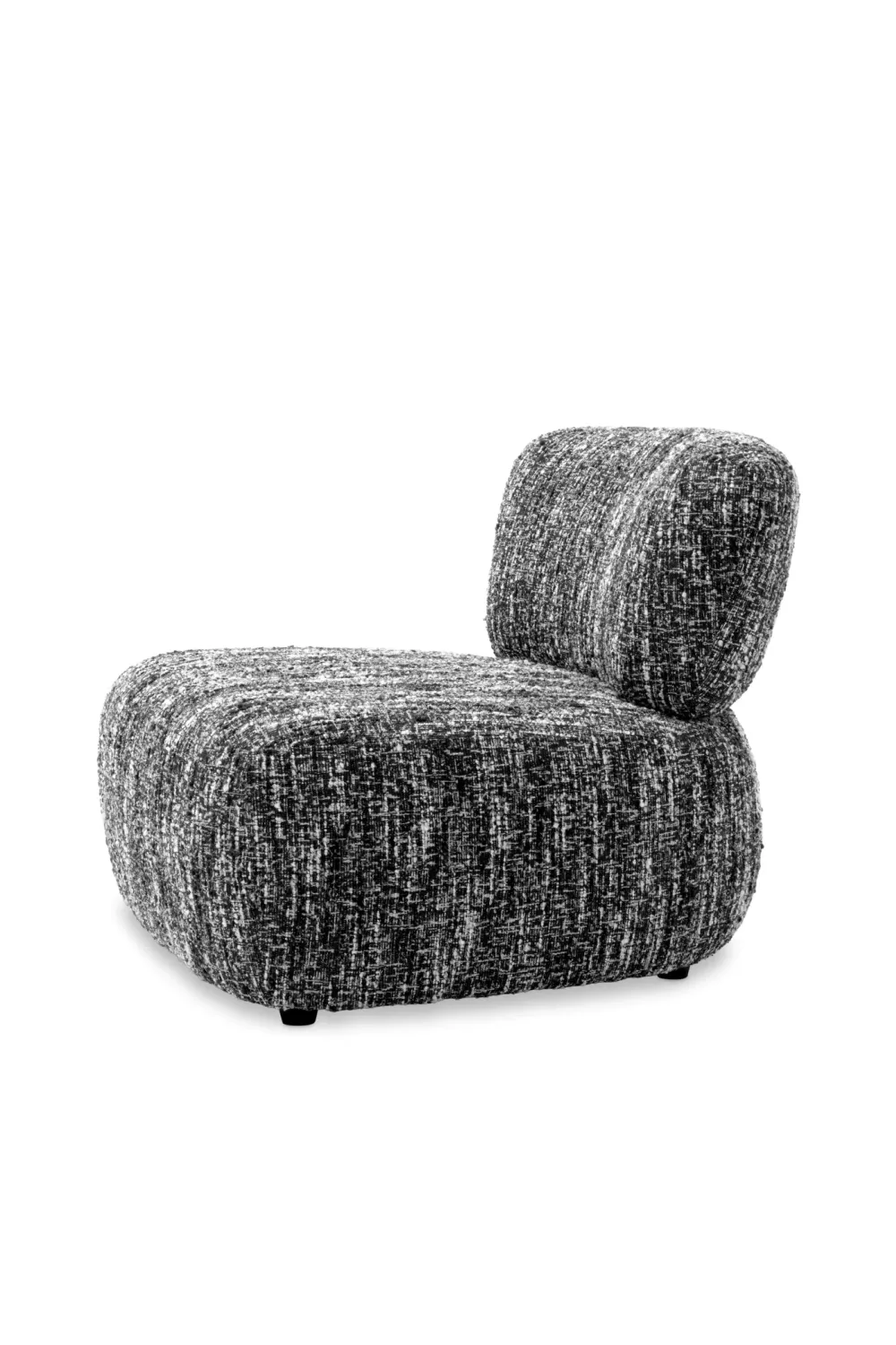 Black & White Boucle Lounge Chair | Eichholtz Leon