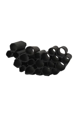 Black Ceramic Tubes Sculpture | Liang & Eimil Posita