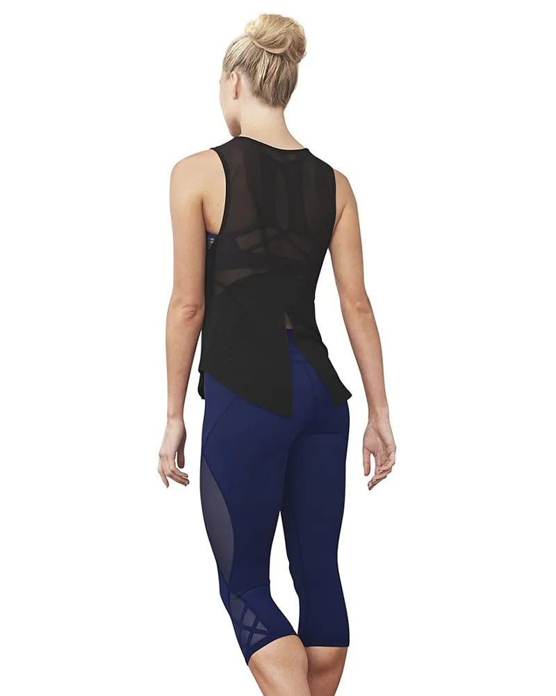 Bloch Tie Up Mesh Back Tank Top - FT5159 Womens