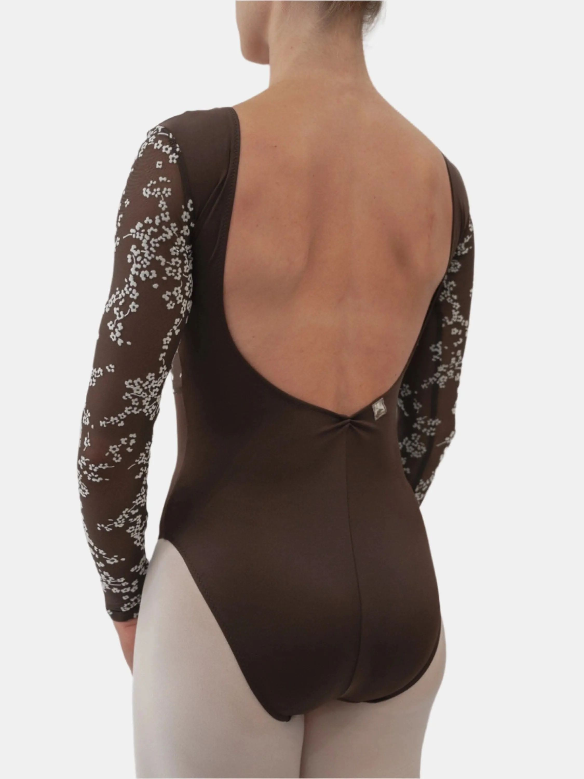 Brown Dance Long Sleeve Leotard MP783