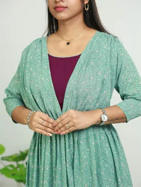 Butterfly Soft Dreams: Chiffon Feeding Top Covercoat - Only ₹553