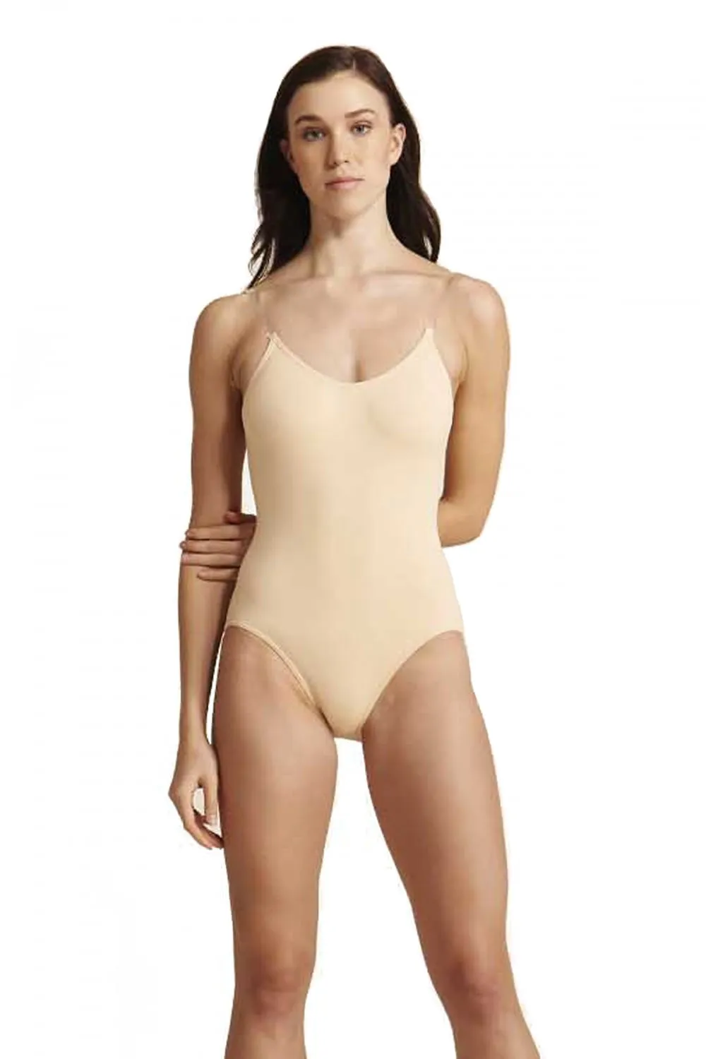 Capezio nude camisole body leotard