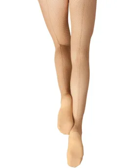 Capezio Professional Back Seamed Fishnet Dance Tights - 3400 Womens