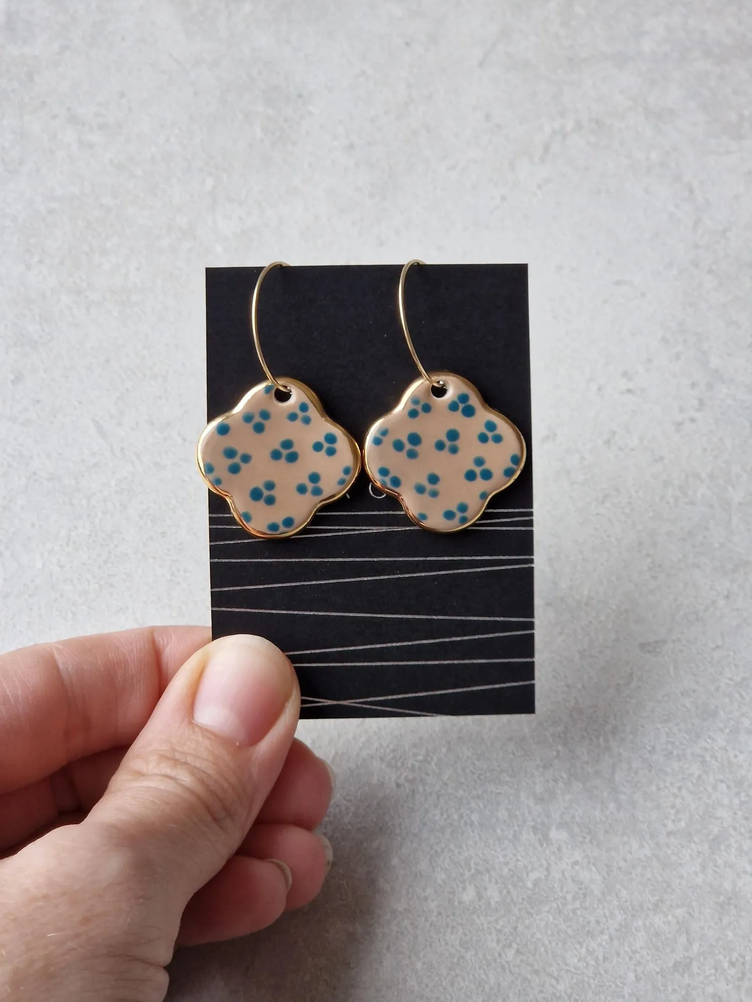 Ceramic earrings No. 28