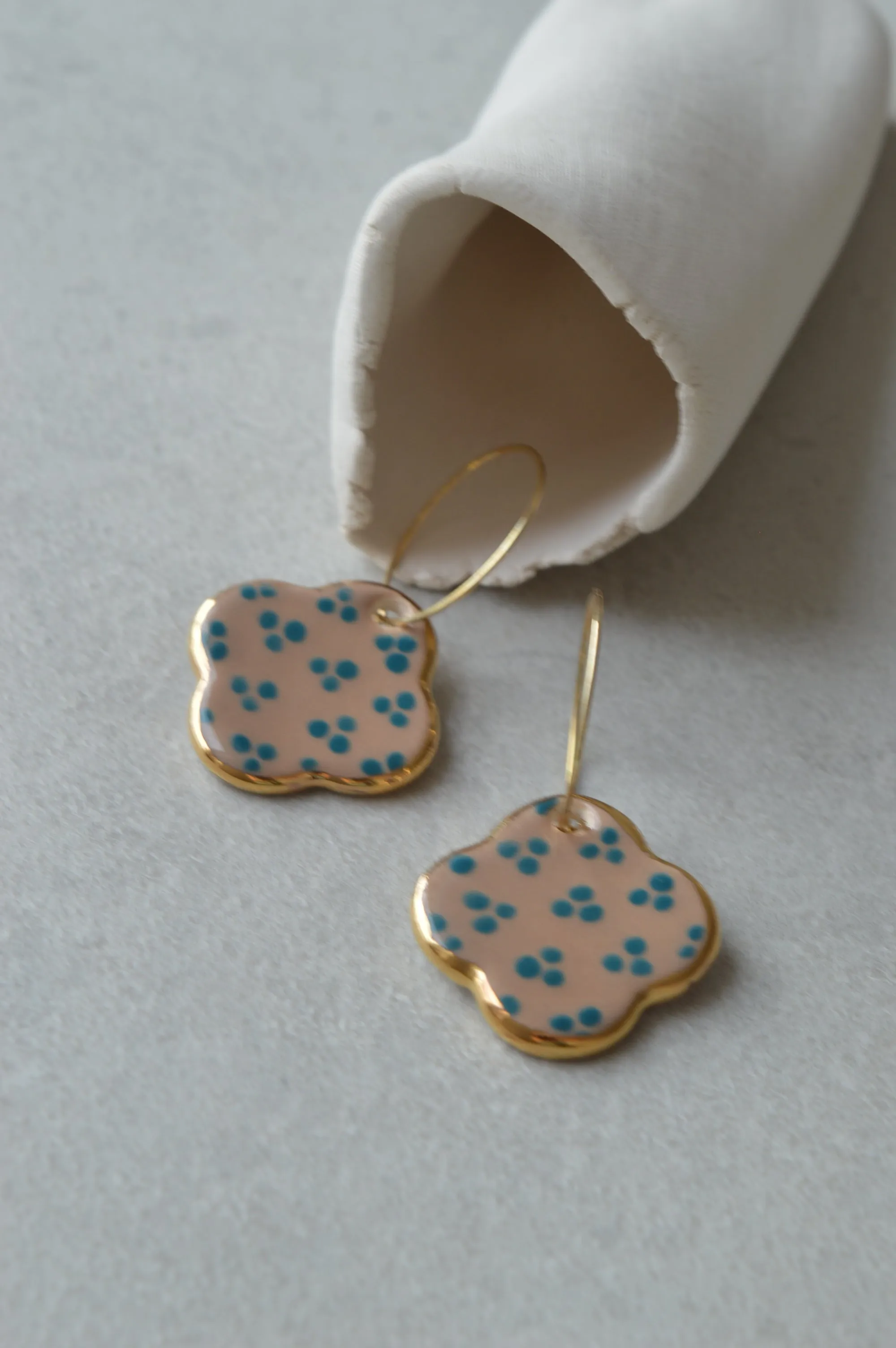 Ceramic earrings No. 28