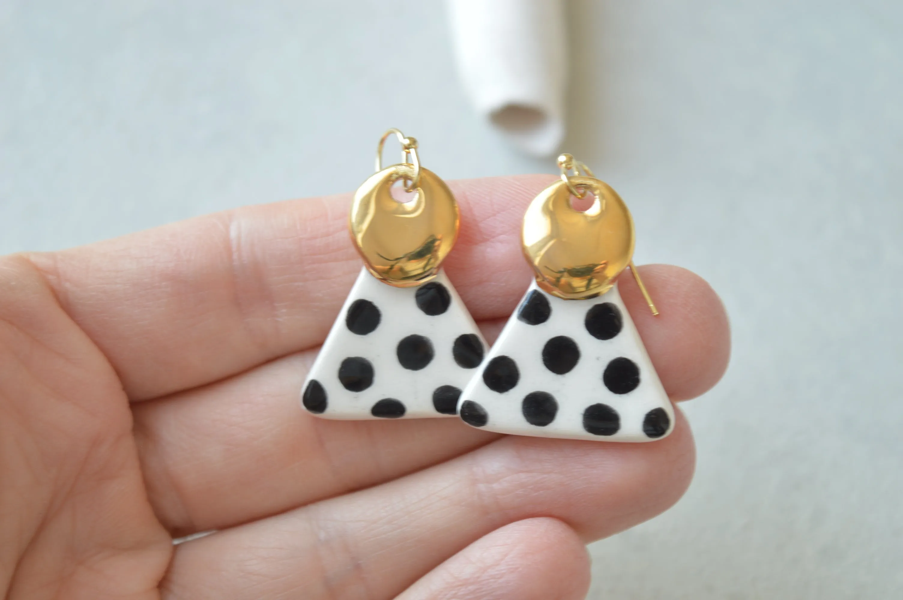 Ceramic earrings No. 59