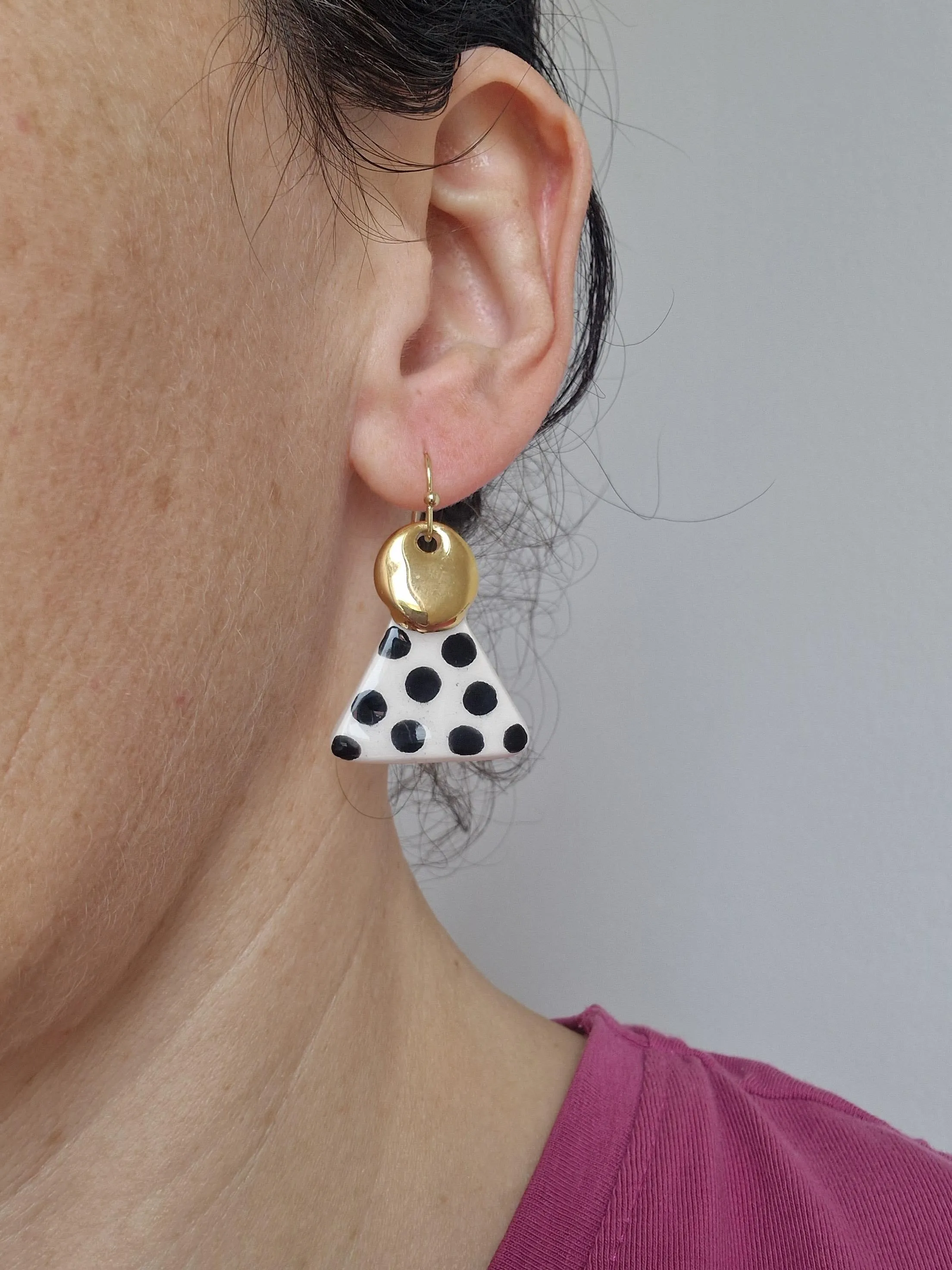 Ceramic earrings No. 59