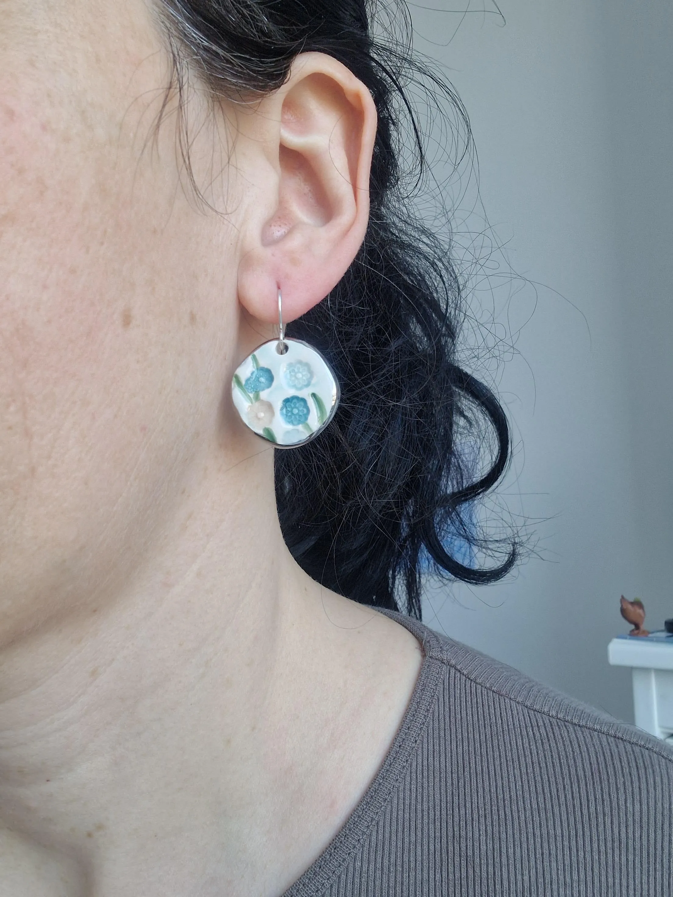 Ceramic earrings No. 7