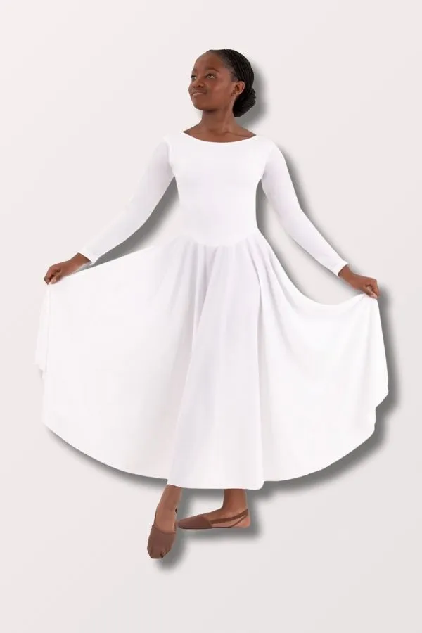 Children's Simplicity Praise Dance Dress - White