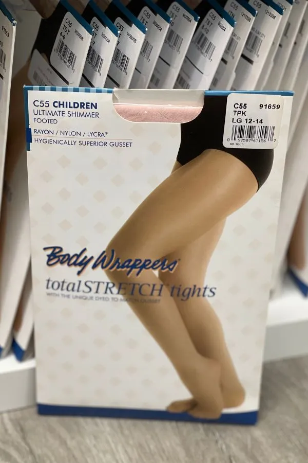 Children's Ultra Shimmery Dance Tights by Body Wrappers