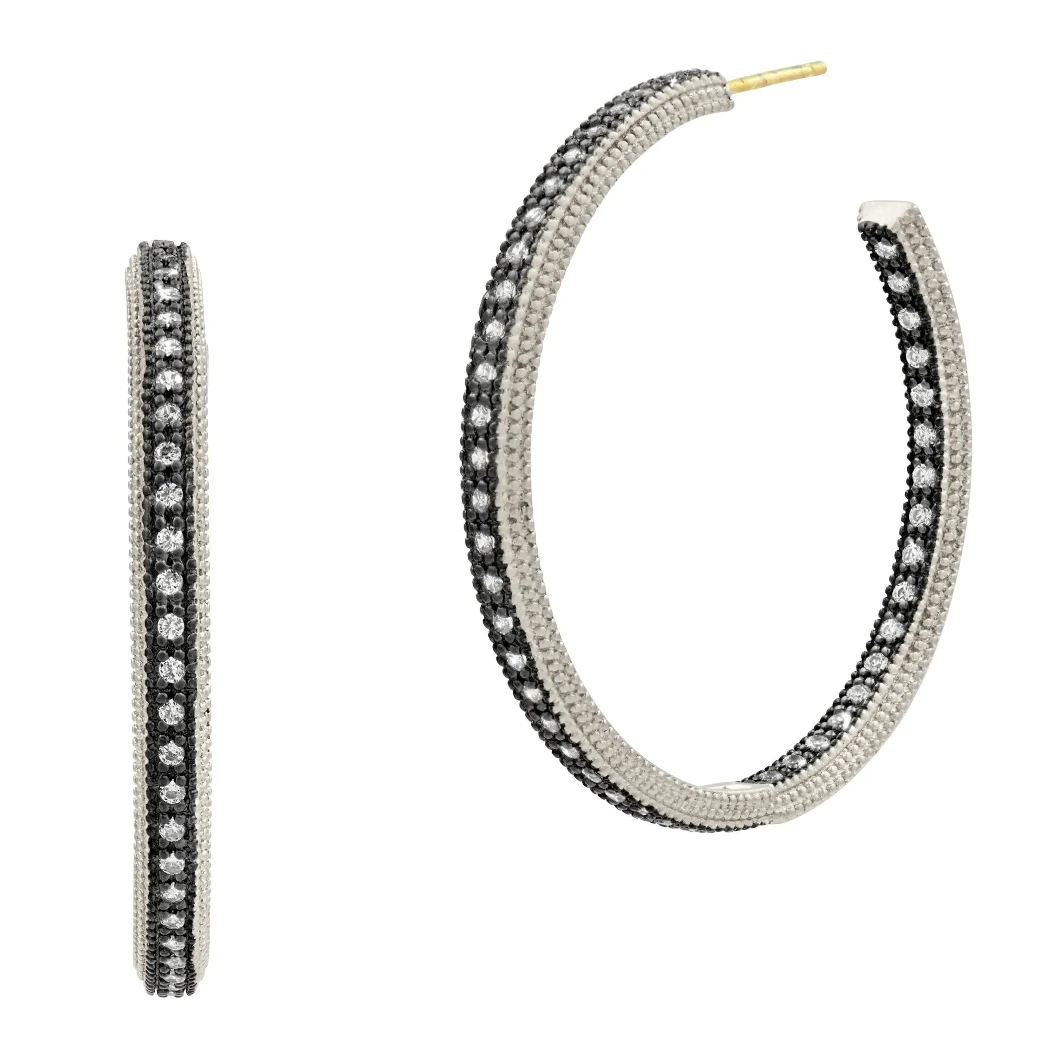 Classic Pavé Hoop Earrings