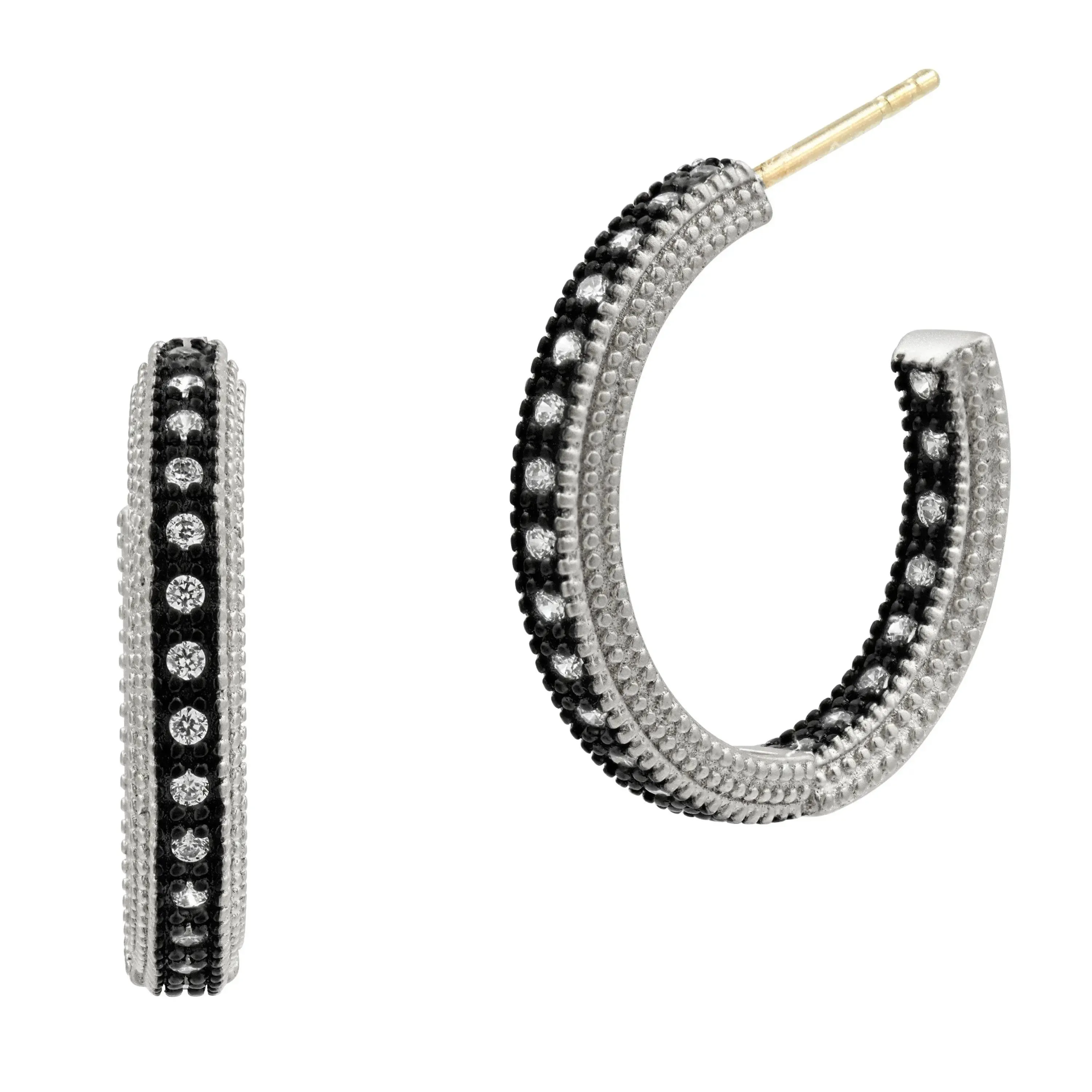 Classic Pavé Hoop Earrings