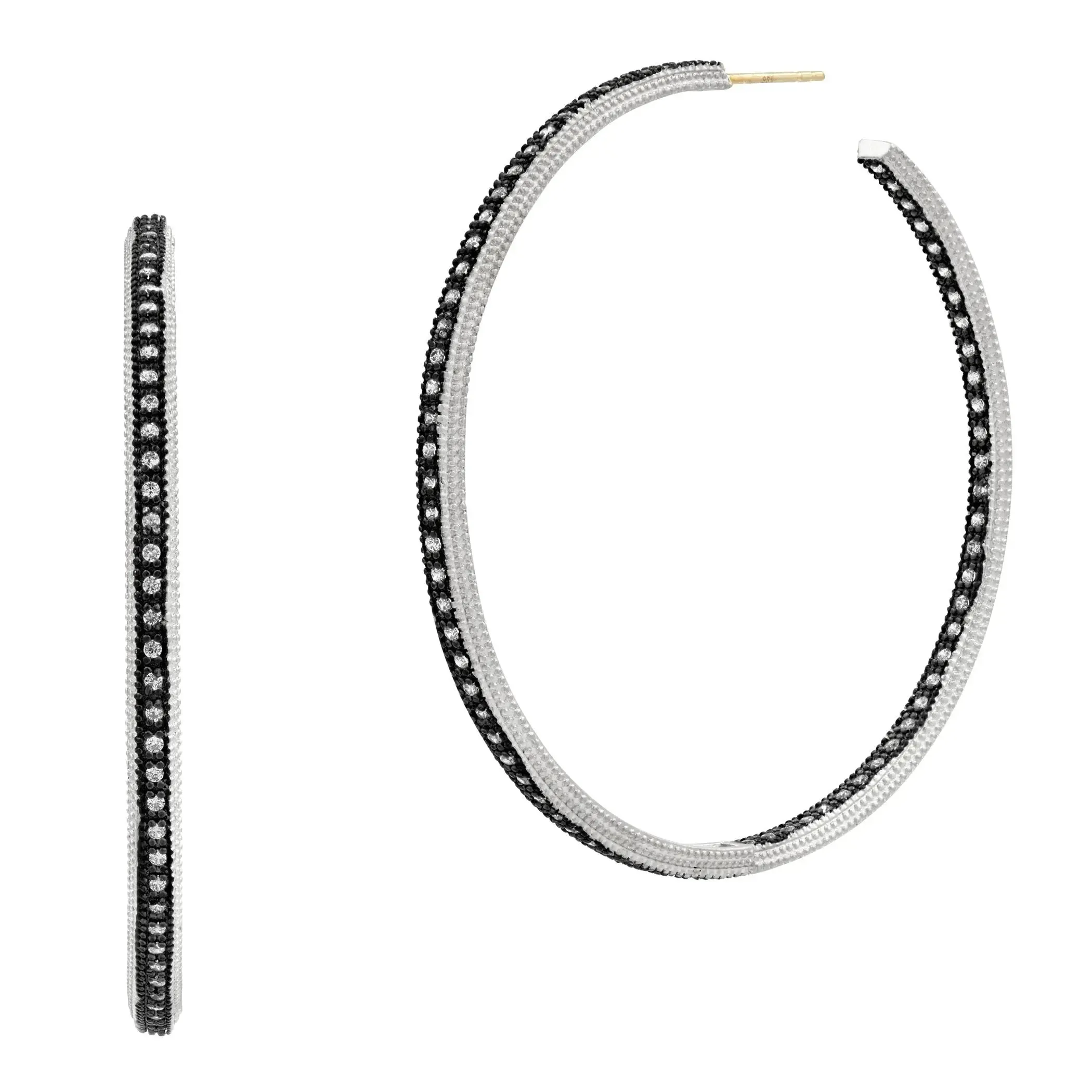 Classic Pavé Hoop Earrings