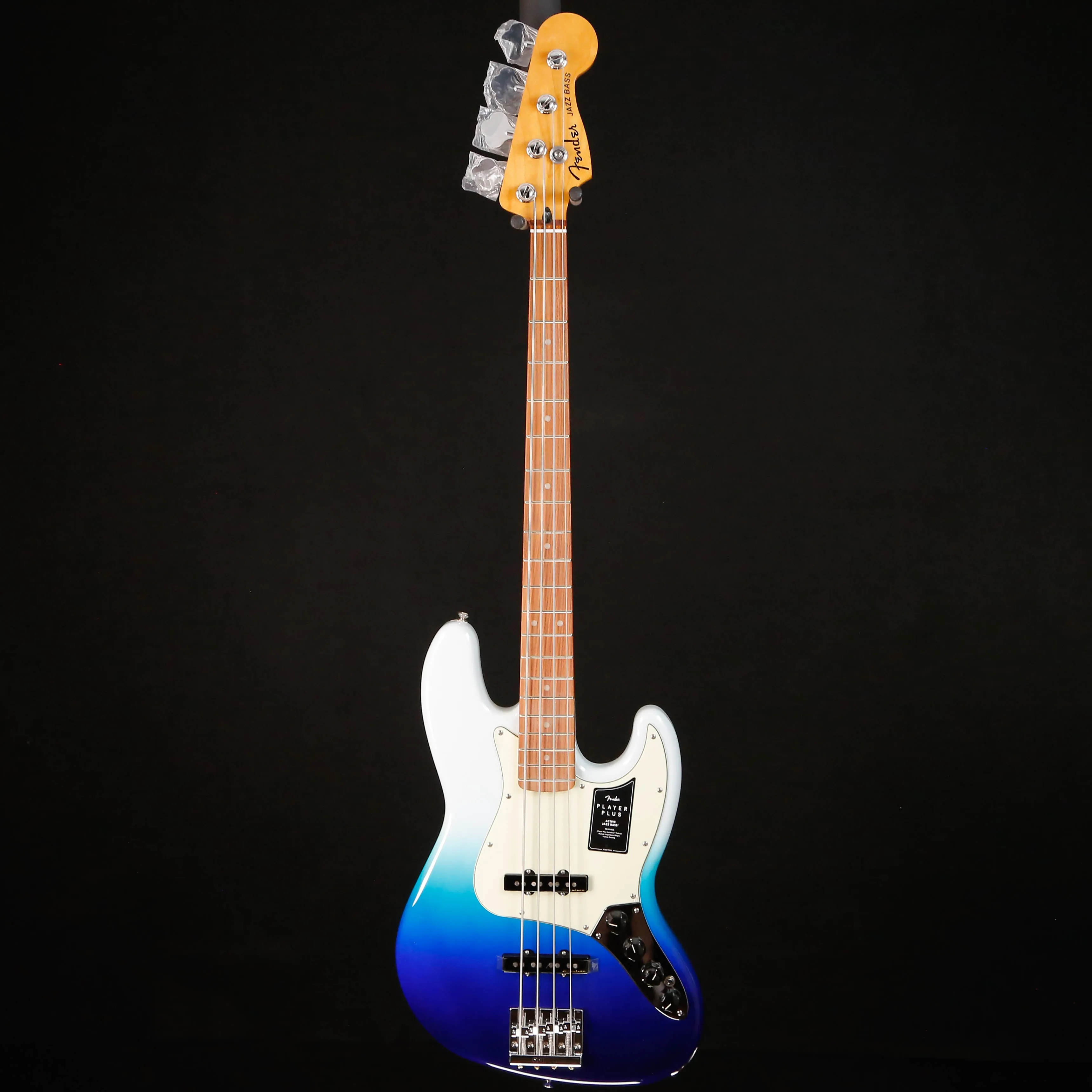 Fender Player Plus Jazz Bass, Pau Ferro Fingerboard, Belair Blue 9lbs 11.4oz