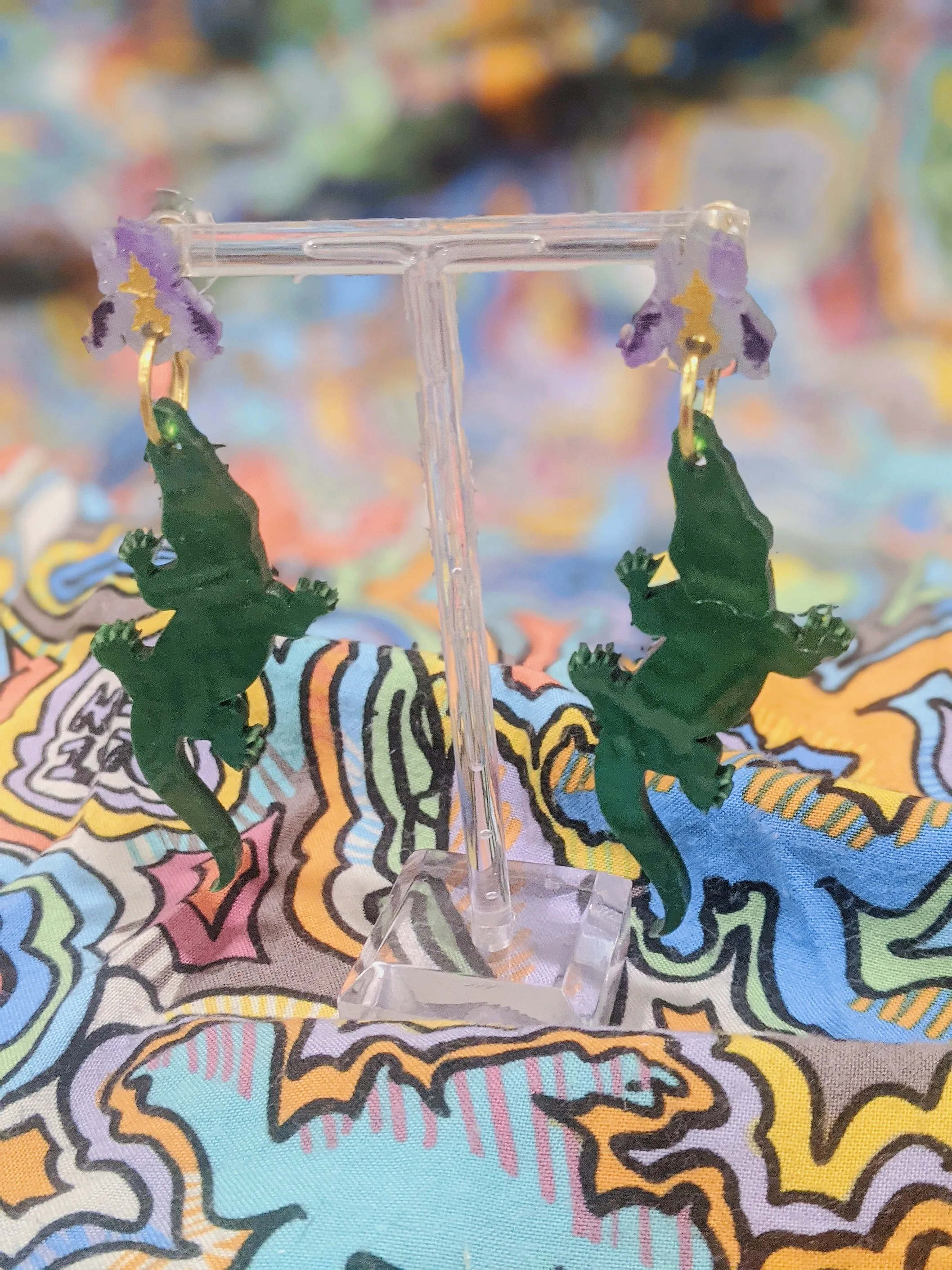 Gator Earrings